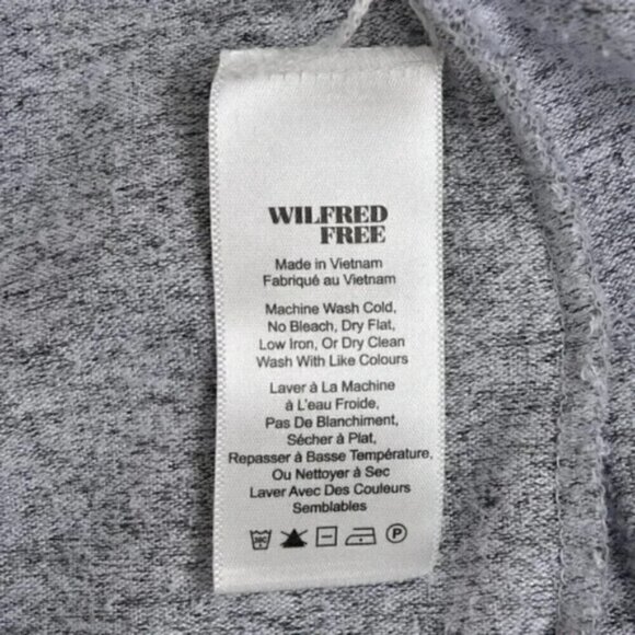 Aritzia Wilfred Free Zlata Gray Knit Open Front Cardigan Sweater Size XS - Picture 7 of 11